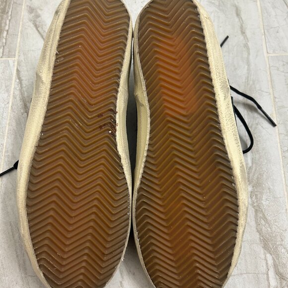 Golden Goose Superstar Black Leather/Mesh/Suede, Gold Star Leopard Heel  EU 40 - Picture 10 of 11